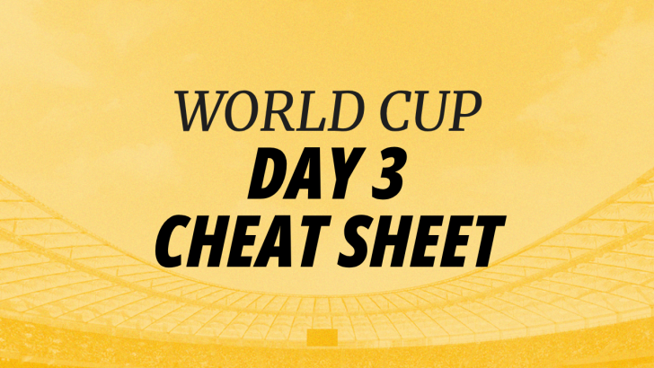 Image for World Cup 3 Cheat Sheet